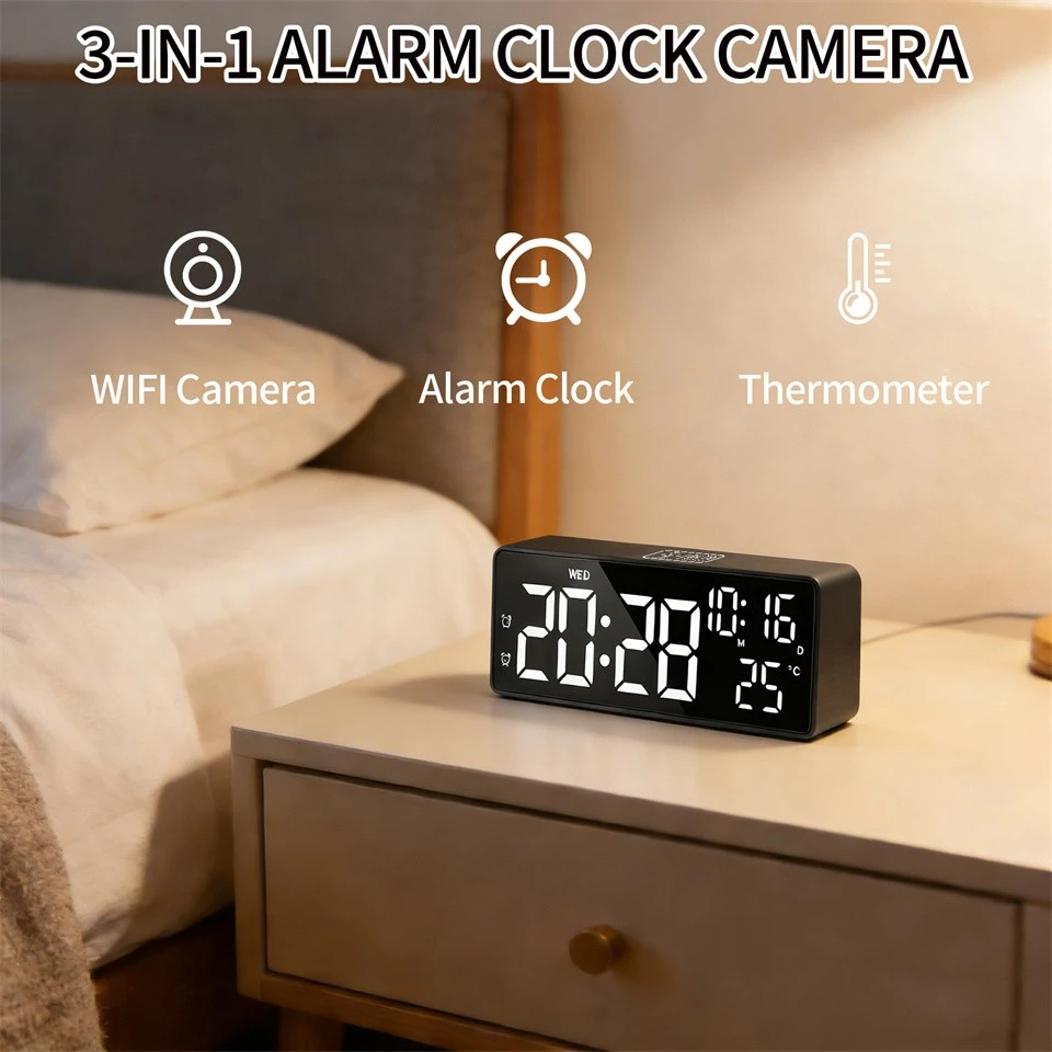 4K Ultra HD Smart Clock With Hidden Camera factory 4K Ultra HD Smart Clock With Hidden Camera factory