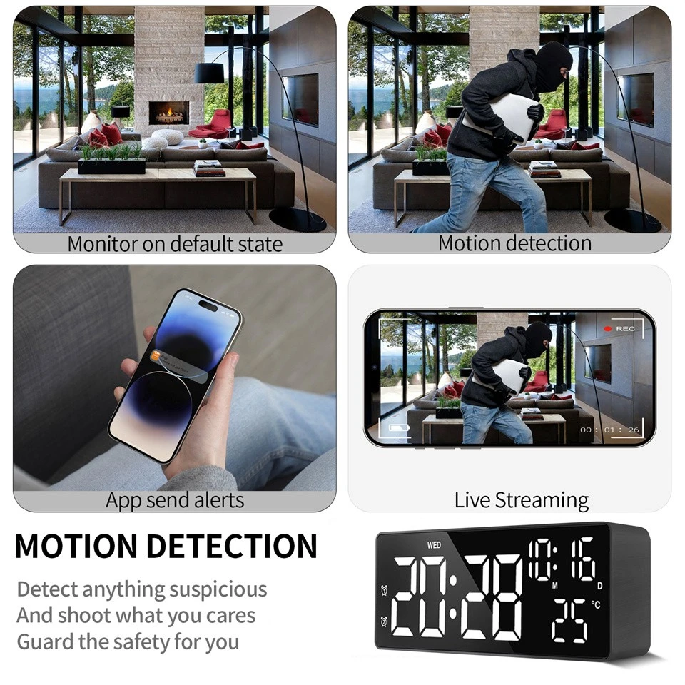 4K Ultra HD Smart Clock With Hidden Camera best 4K Ultra HD Smart Clock With Hidden Camera best